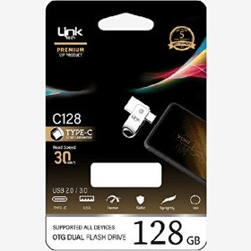 Resim C128 Premium Dual 128 GB Type-C OTG Flash Bellek 