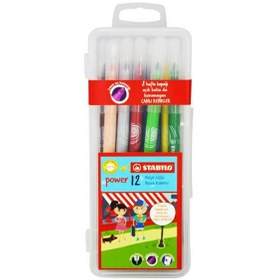 Resim Stabilo Keçeli Boya Kalemi Power Kutulu Paket 12 Renk 280/12-2 