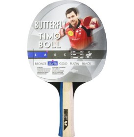 Resim Butterfly Timo Boll Silver Masa Tenisi Raketi 85016s Kırmızı 
