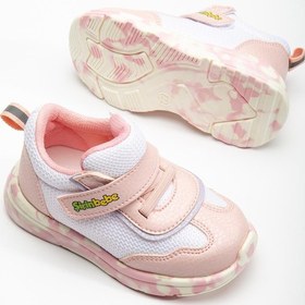 Resim Şirin Bebe Şirinbebe Ortopedik Kız Bebek İlk Adım Spor Ayakkabı Pembe Cırtlı Anorak Malzeme-3710 Pembe 