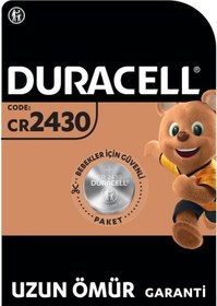 Resim Duracell Özel 2430 Lityum Düğme Pil 3V (DL2430/CR2430) 