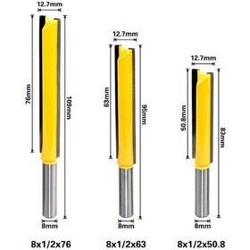 Resim Besthome1 Ahşap Makinaları İçin 3'lü Set, Uzatılmış Uçlu Dilimleyici, Yuvarlama Ve Freze Bıçağı - Dayanıklı, Hassas Kesim 