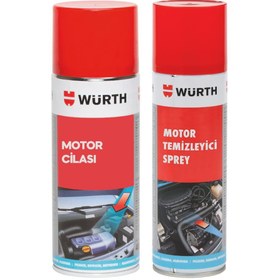 Resim Würth Motor Temizleyici Sprey 500 ml + Würth Koruma Cilası 400 ml 