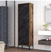 Resim Berlin A Çok Amaçlı Dolap Ceviz/Siyah Mermer Siyah 