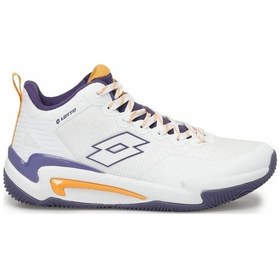 Resim Lotto Jax Beyaz Erkek Bilekli Spor Basketbol Ayakkabısı Beyaz 