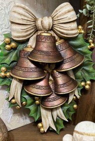 Resim Handmade 3D New Year’s Bell Decor, Christmas Wall Bell Ornament, Holiday Bells Decoration - Object-6 