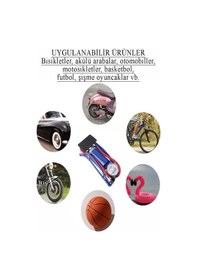 Resim Ayak Hava Pompası 1 Adet Kalın Pistonlu Ayak Tipi Hava Pompası Bisiklet Teker Top Kurban Şişirme Araba Göstergeli 