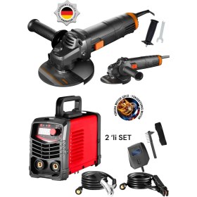 Resim Iki Parça Bakır Sargı Spiral Avuç Içi Taşlama Makinesi, 200A Hava Soğutmalı 