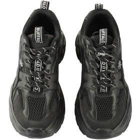 Resim Oxford Klasik Kadın 1636486 Buffalo Yuno - Vegan Nappa/mesh- Black Siyah 