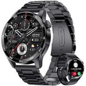 Resim Wearfitpro Watch Spor 46mm Amoled Ekran Yuvarlak Kasa 1.52 Inç Erkek Akıllı Saat Iphone Huawei Xiaomi Uyumlu 8 