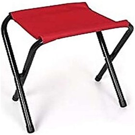 Resim Katlanabilir Ege Mini Katlanır Balıkçı Kampçı Taburesi 500 Gr Metal Kırmızı Tekli Tek Kişilik Kırmızı 