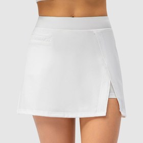 Resim Dahili Şortlu Aktif Etek - XL / Beyaz 