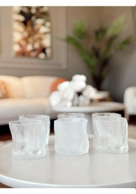 Resim Linanware 6'lı Viski/kokteyl Tasarım Cam/dışı Silikon Kaplı Bardak 200 Ml Dsg-13 