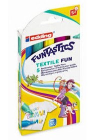 Resim KÜÇÜK PRENS Edding Funtastics Kumaş Boyama Kalemi 5li Set 