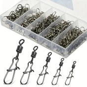 Resim 50 adet Premium Siyah Demir Balıkçılık Spinner Lures Kit (Boyut 4#-12#) - Dayanıklı Paslanmaz Çelik Çok Boyutlu Balıkçılık Spinners için Tatlı Su Tuzlu Su - Balıkçılar için Gerekli - Balıkçılık Araçları 