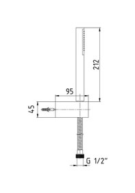 Resim Eca Minimal Banyo Duş Seti Takımı El Duşu 102117308 Diğer 