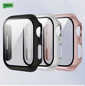 Resim Gateesat İwatch 40mm 41mm 42mm 44mm 45mm 46mm Seri 11 10 9 8 7 6 5 4 3 İçin 3 Adet Tam Koruma Camlı Sert Ekran Koruyucu Kılıf Multicolor 
