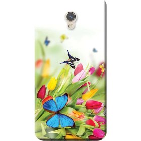 Resim Ceppare Zte Blade V7 Kılıf Desen Baskılı Silikon Kapak Kelebekler STK:542 