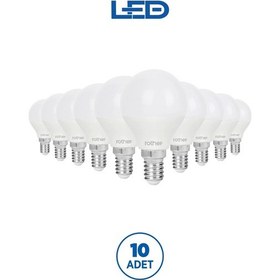 Resim Rtl09221-10 Rother G45 Led Ampul 6w E14 470 Lümen 3000k Sarı Işık Enerji Tasarruflu Ampul 10 Adet 