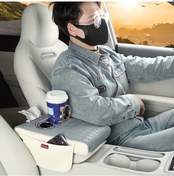 Resim Xuweiwei Pink Essential Car Armrest Konsol Depolama Kutusu Merkezi Konsol Basınç Rahatlatma Araç İç Modifikasyon 
