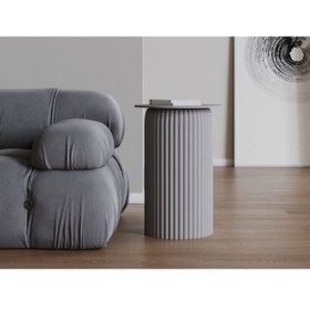 Resim Echo Furniture Seton Açık Platin Gri Sehpa 65 Cm 