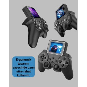 Resim orijinal 2025 s10 gamepad 520 oyunlu hdmı tv bağlantılı atari 