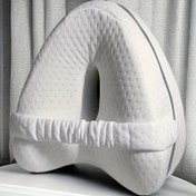 Resim Ultra Yumuşak Bacak Yastığı, Uyku Yastığı - Hipoalerjenik, Hafif Nefes Alabilen Kumaş, Yan Yatma ve Yan Uyuma İçin Uygun, Çıkarılabilir ve Yıkanabilir Polyester Kılıf, Ergonomik Tasarım, Elde Yıkanabilir 