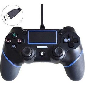 Resim Bosphorusboutique Sony Ps4 Playstation Oyun Kumandası Mavi Kablolu İçin Denetleyicisi Pc Oyun Konsolu Aksesuarı 