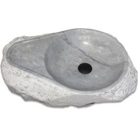Resim Mym Gri Mermer Sabunluklu Çakıl Lavabo 