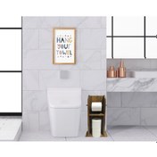 Resim Bk Home Doğal Masif Ahşap Tuvalet Kağıtlığı Ve Dekoratif Retro Ah (551052100) Bk