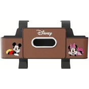 Resim Dashanshop Disney Mickey Kahverengi Araç Kolçak Organizatörü Saklama Kutusu Bardak Askılı 