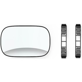 Resim Padalink Evrensel Araç Aynası - Güneşlik Aynası, Abs Camlı, 170x110mm, Siyah 