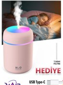 Resim Wair Teknoloji 300 ml H2O Ultrasonik Ledli Hava Nemlendirici Buhar Makinesi Ve Aroma Difüzörü 