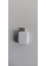 Resim Samsung Uyumlu Typc-e To Usb Otg Dönüştürücü Beyaz Gh96-12489a 