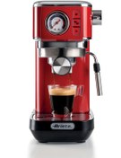 Resim ARİETE Moderna Espresso Slim Kahve Makinesi - Kırmızı 