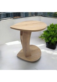 Resim Yağmur Yan Sehpa-a.ceviz Açık Ceviz 