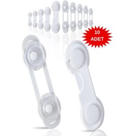 Resim Can Yıldız Plastik Çocuk Bebek Güvenlik Çok Amaçlı Kilit Dolap Kapak Çok Amaçlı Kilit Siyah 