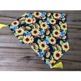 Resim Ayçiçek Desenli Runner Çok Renkli 