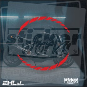 Resim Sticker Works Motor için Tüm Jantlara Uyumlu Üniversal Jant Şeridi Seti ( 8 Parça ) 