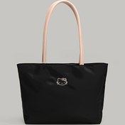 Resim Sanrio Kadınlar için Sevimli KT Logolu El Çantası, İncili Yazılarla ve Gülümseyen Surat - Hafif Fermuarlı Kapama, Altın Tonlu Donanım, Elde Yıkanabilir Siyah & Pembe-Pembe Kenar, İş, Şehre Seyahat, Her gün kullanım İçin Dayanıklı - Japon Anime Esintili Tasarım, Sağlam Siyah Askı, Minimalist Estetik, Kompakt Ve Taşınabilir, Düzgün Doku, Emniyetli Fermuar, Şık Ve Pratik Carryall (Astarsız), Kaliteli Bayanlar Için Desainer Çantalar, Lüks Bayan Çanta 