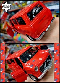 Resim OYUNCAKSAHİLİ Çiçek Abbas Ford Transit Tarz Minibüs Nostalji Metal Kapı Acılır ışık Ses Koleksiyon Model Araba 