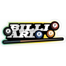 Resim Sticker Atölyesi Bilardo Billiard Sticker - 24086 