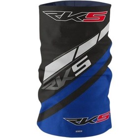 Resim Puff Bandana Boyunluk, Rüzgazlık Rks Logolu Mavi -siyah Renk 