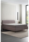 Resim Yataş Bedding Sleep Balance Pro Yatak, Somni Baza, Nano Başlık Çift Kişilik 3'lü Set 140x190 - Kahverengi 