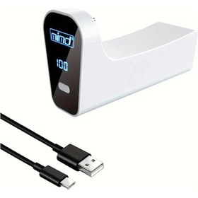 Resim Elmpaly Ps5 Kumanda Bataryası 2000mah Beyaz Pil Ömür Göstergeli 