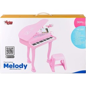 Resim Mayf BAO-1403 0213 Mikrofonlu 37 Tuşlu Mp3 Çalar Büyük Pembe Piyano 
