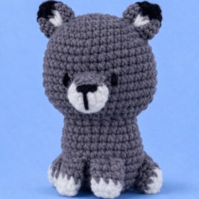 Resim Jack Ferrero Amigurumi Kiti | Sevimli Kurt Örgü Seti | Yeni Başlayanlar İçin | Anahtarlık Seçenekli 