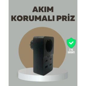 Resim Akıllı Akım Dengelemeli Priz 2500W 4 USB Type C Çıkışlı Nemere 