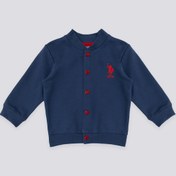 Resim U.S. Polo Assn Fine Weaving Lacivert Bebek Hırka U.S. Polo Assn.