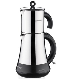 Resim Korkmaz Hasbahçe Elektrikli Çaydanlık Parlak-siyah 